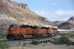 Intermodal winds west through the canyon